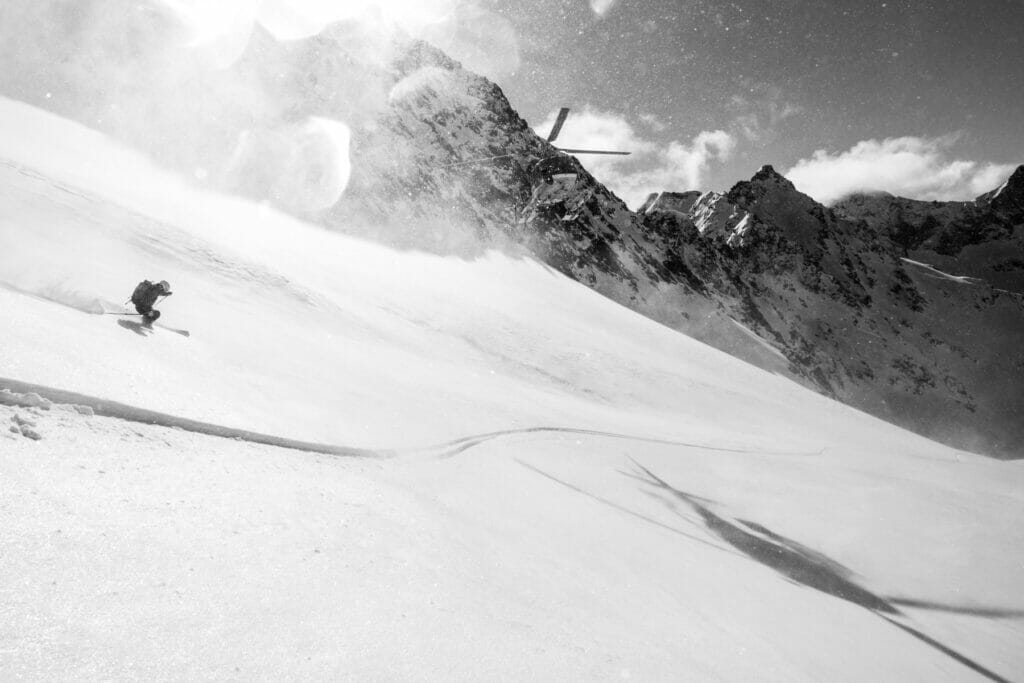 Powder slopes in the Alps