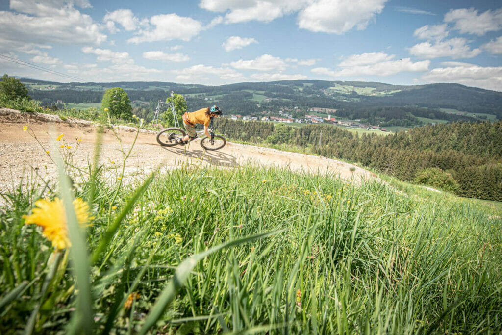 Trail fahren im Joglland in der Steiermark