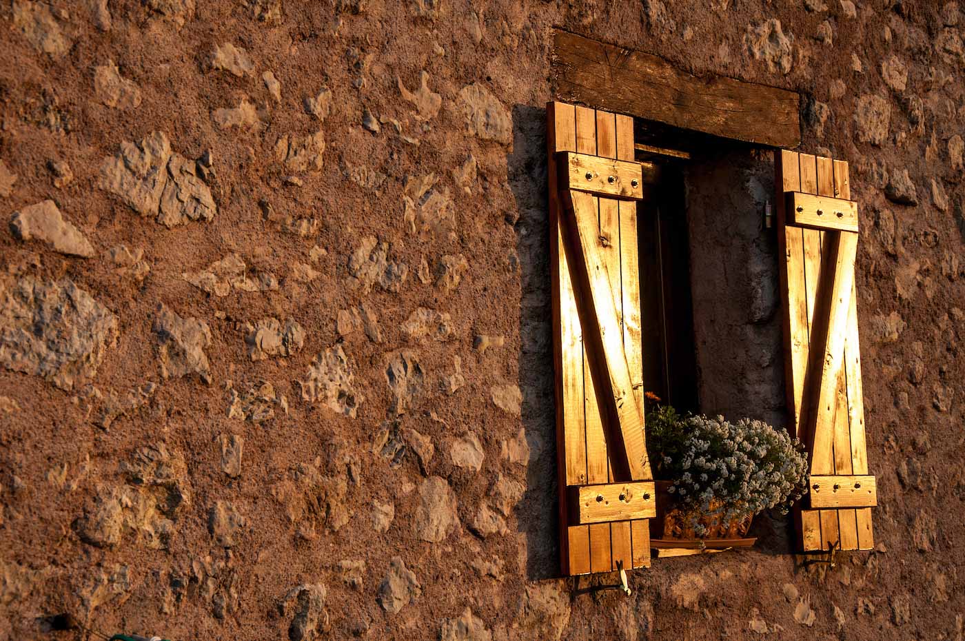 House windows in Provence