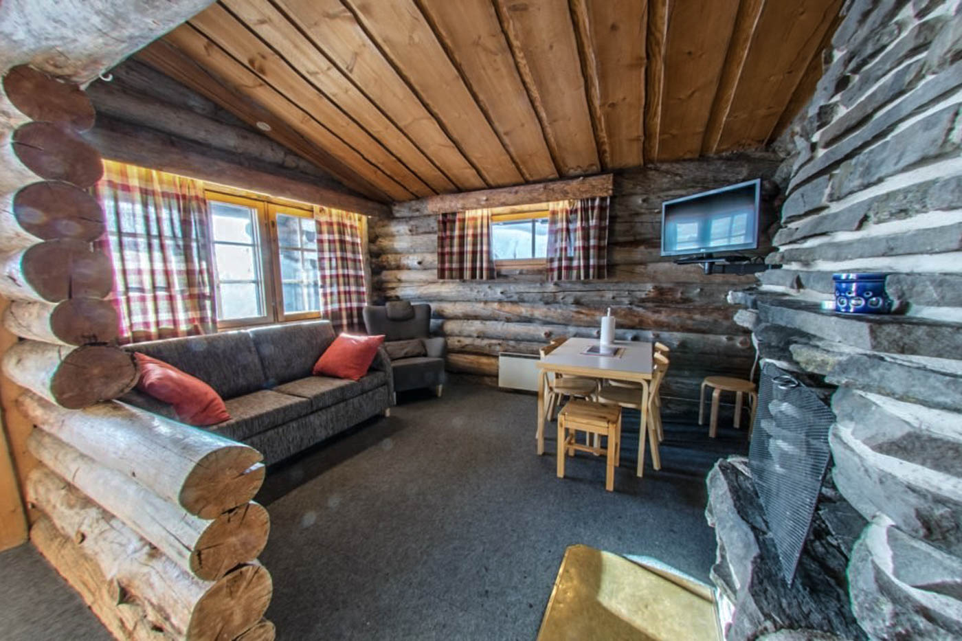 Gemütliche Hütte in Lappland