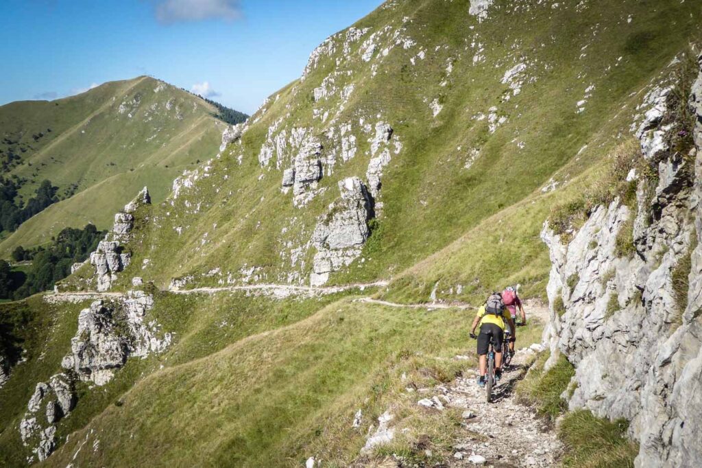 Bike trail in the Alps