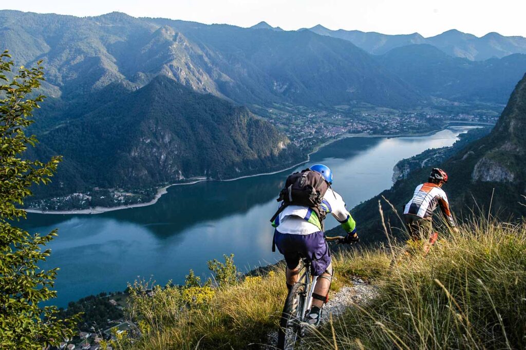 Bike trail in the Alps