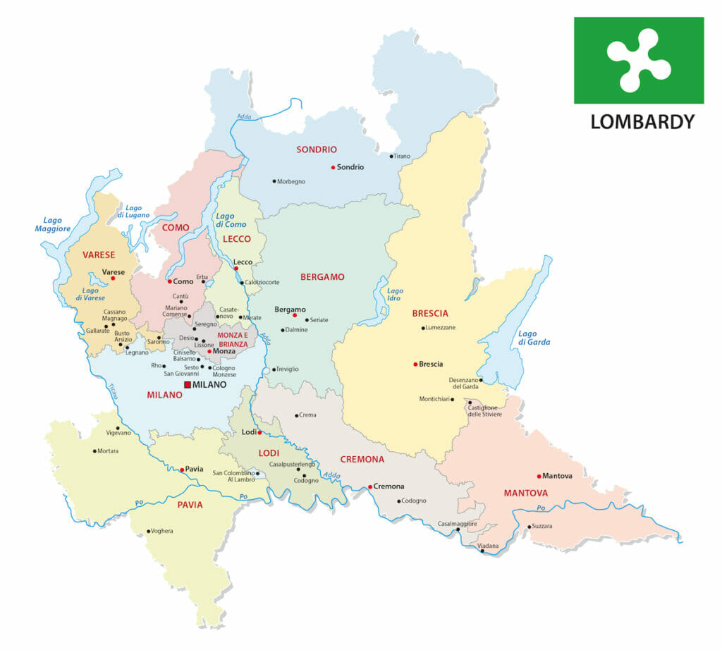 Map of Lombardy