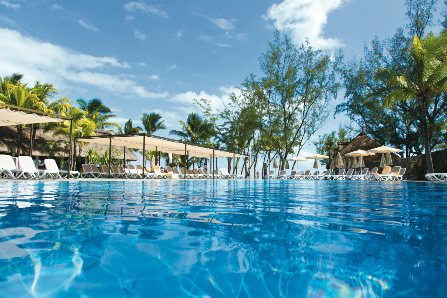 Pool in hotel in Mauritius